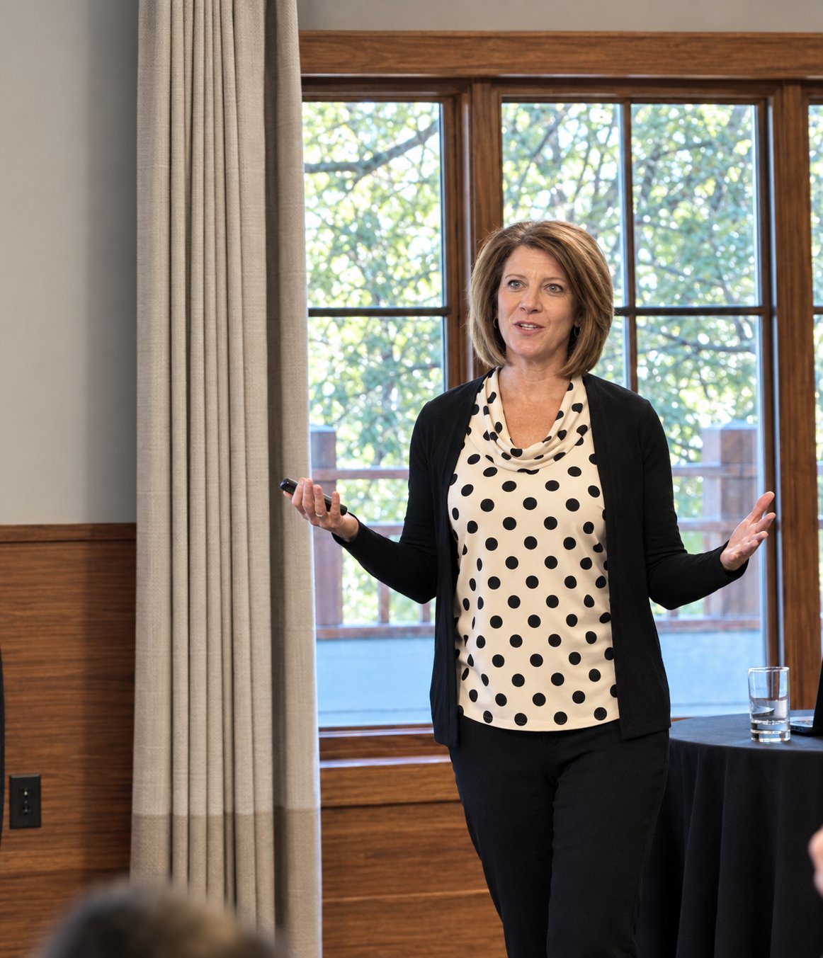 Suzanne Cook teaching a CPR class